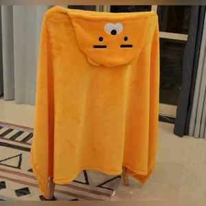 Korean cartoon character plush cloak blanket shawl